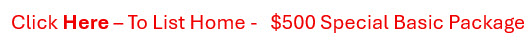 List your home 50 Special Basic Package